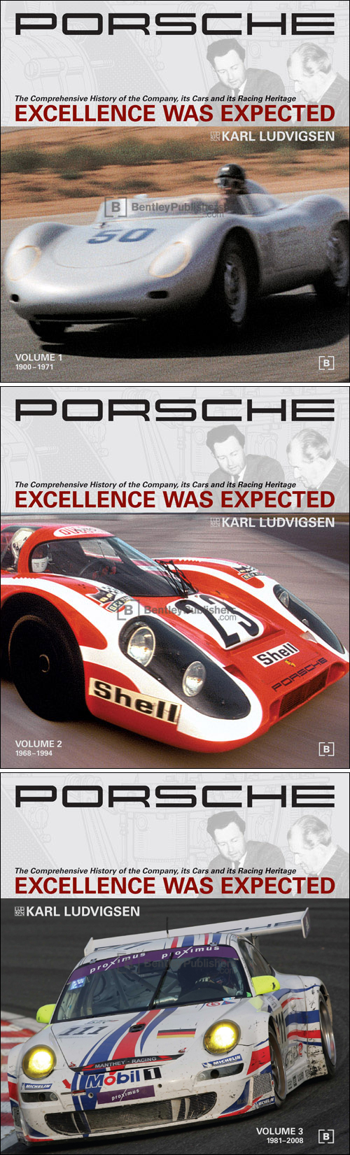 Porsche: Excellence Was Expected front covers