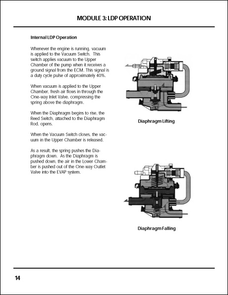 Volkswagen EVAP Systems, Operation and Diagnosis Technical Service Training Self-Study Program Internal LDP Operation